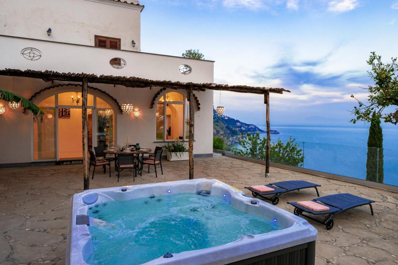 Villa Mimina - Exclusive Villa With Garden, Jacuzzi And Sea View Праяно Екстер'єр фото