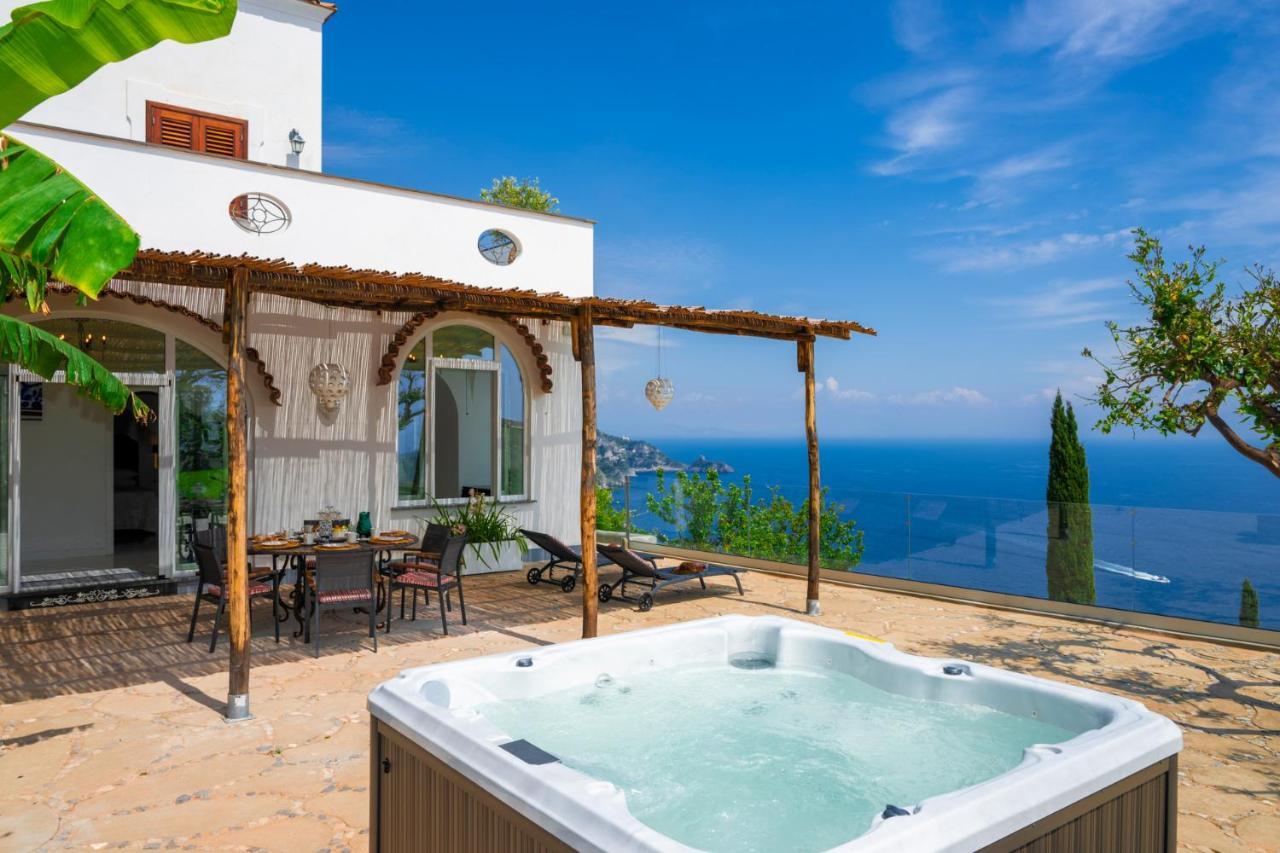 Villa Mimina - Exclusive Villa With Garden, Jacuzzi And Sea View Праяно Екстер'єр фото